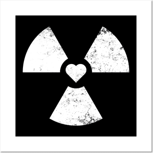 Radioactive Sign Radiation Symbol Nuclear Hazard Heart Posters and Art